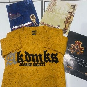 Akademiks Vintage Jeanius Level Sweater Top Sz 3X